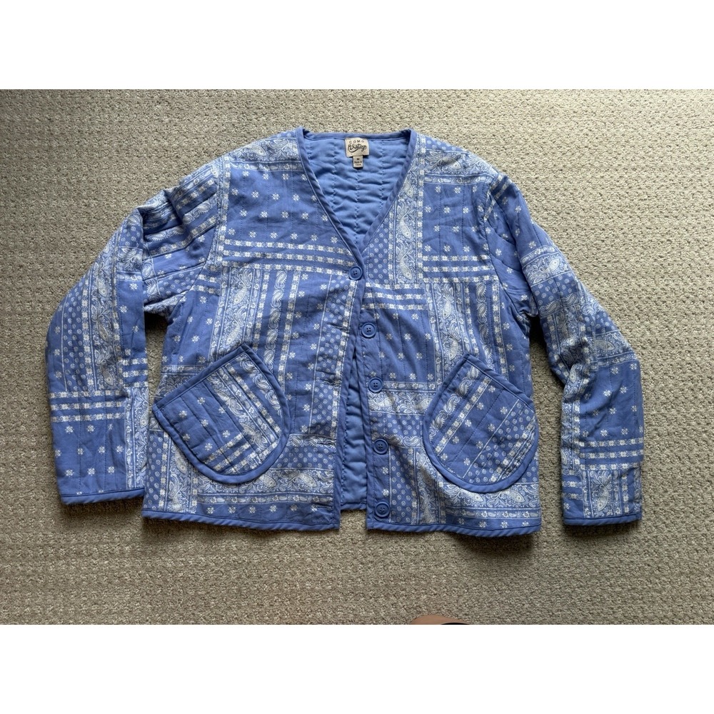 Como Vintage Medium Quilted Patchwork‎ Jacket in Persian Jewel